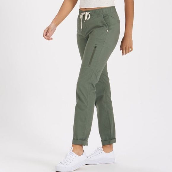 Vuori Pants - Vuori Ripstop - Long DuraTerra™ Pants Army
